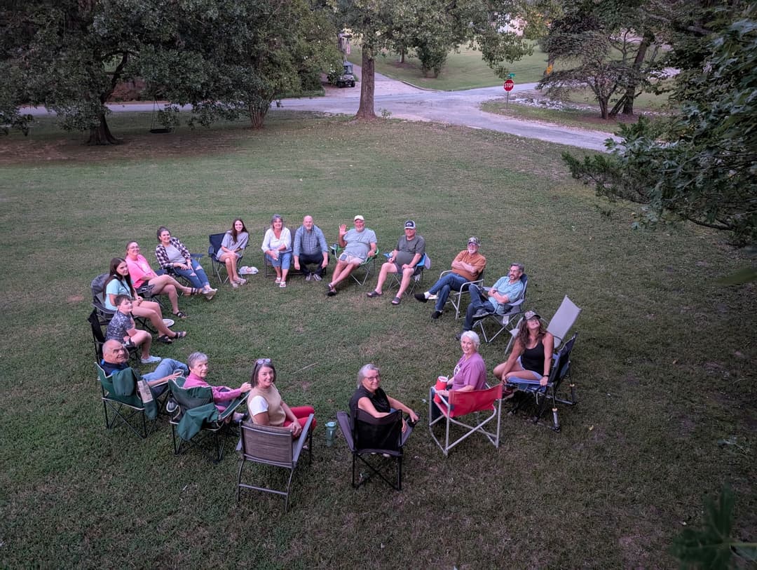 Neighbors spending time together, photograph 1